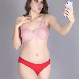 LUX VENUS Pack Of 2 Full Coverage Cotton T-shirt Bra With All Day Comfort image 5