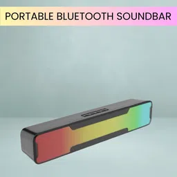 GUGGU Megabar (PORTABLE HOME TV SOUNDBAR) Dynamic Thunder Sound With RGB LightYJ215 20 W Bluetooth Soundbar-picture-29