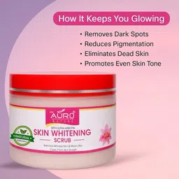 newauro Skin Whitening Face and Body Massage Scrub | Instant Lightening Scrub image 2