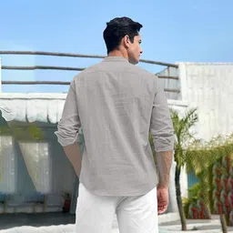 trendivastra Men Self Design Cotton Blend Straight Kurta image 2