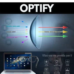 OPTIFY Adults Clear Lens & Purple Cateye Sunglass with UV Protected Lens POPPIN CATEYE image 3