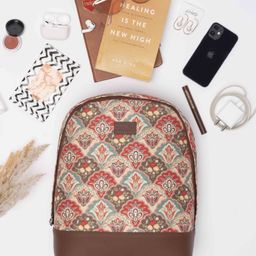 zouk Small 12 L Backpack Mughal Art Multicolor Dome Daypack-picture-12