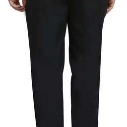 mchenry Men Regular Fit Black Viscose Rayon Trousers image 4