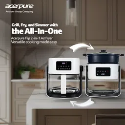 acerpure Chef 2-in-1 Flip Air Fryer | 1 year Warranty | 2.5L Cooking Pot | White Air Fryer image 3