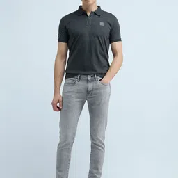 Flying Machine Men Jackson Skinny Fit Low-Rise Heavy Fade Stretchable Jeans image 2