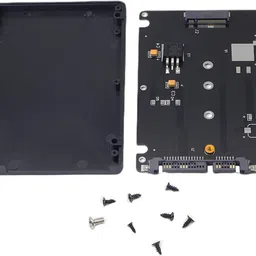 microware M.2 NGFF SSD B Key to 2.5" SATA Converter Adapter Card Enclosure 2280 2260 2242 2.5 inch (NGFF) SSD to SATA III Hard Drive Enclosure image 4