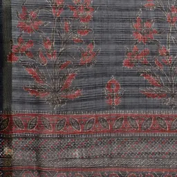 KALINI Ethnic Motifs Printed Zari Silk Cotton Saree image 5