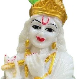 shree shyam handicraft Krishna Idol Statue for Home Décor and Gift Decorative Showpiece - 3 cm-picture-31