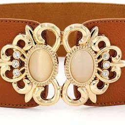 redhorns Women Casual, Party Brown Artificial Leather, Fabric Belt-picture-30