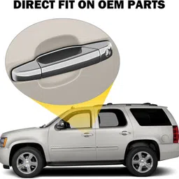 uneestore Car Silver plated chrome door handle finger guard cover for Mahindra Marazoo Car Grab Handle Cover image 4