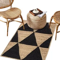 hitakshi handicrafts 120 cm X 180 Jute Area Rug image 2