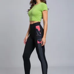 koolest fashion Striped Women Black Tights image 3