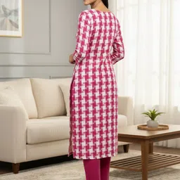 one clique shop Women Wool Kurta Pant Set image 2