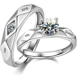 Teeragaj Set Of 2 Stone Studded Finger Ring-image-81