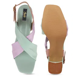 Stylestry Colourblocked Block Sandals image 5