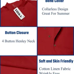 Fifth U Men Maroon Kurta image 5