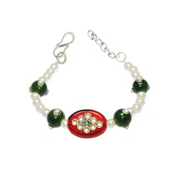 SANAA CREATIONS Unisex Artificial Stones Studded Antique Charm Bracelet-image-66