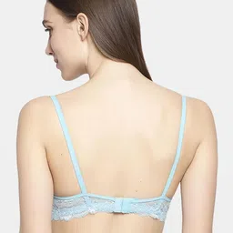 Samvar Blue Cotton Non-Wired Non Padded Minimizer Bra image 3