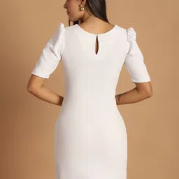 CORSICA Puff Sleeve Bodycon Mini Dress image 3