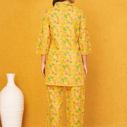 Kaftanize Floral Printed Tunic with Trousers Co-Ords image 2