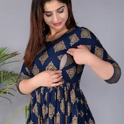 outfit 4 you Women Paisley Printed Sequinned Anarkali Kurta-image-48