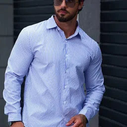 Metronaut Men Classic Striped Casual Shirt-picture-35