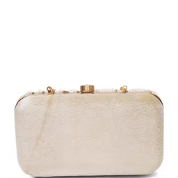 FABBHUE Beads & Stones Embroidered Box Clutch image 4