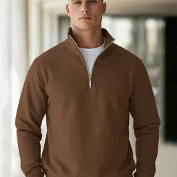 Fashion And Youth Men High Neck Full Sleeves Pullover Sweatshirt-picture-30