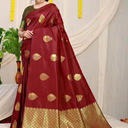 Royal Rajgharana Saree Woven Design Zari Pure Silk Banarasi Sarees-picture-20