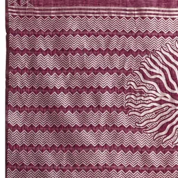 VARNI FABRICS Art Silk Block Print Saree image 5