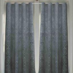 IVAZA Grey Velvet Window Curtains-picture-45