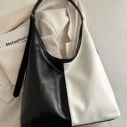 PURPLEHUNT Women Colourblocked Half Moon Shoulder Bag-picture-25