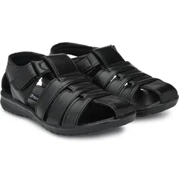 Browalk Men Black Synthetic Leather Sandals-picture-36