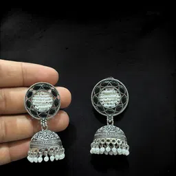 ANTICO Circular Jhumkas Earrings image 3