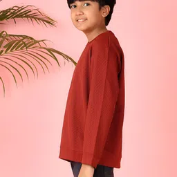 V-Mart Boys Self Design Round Neck Pullover Sweatshirt image 5