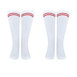 MUKHAKSH Unisex White Socks image 3