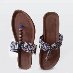 VANIYA SHOES Women Printed Open Toe Flats image 5