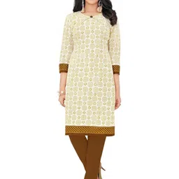 HRINKAR Women Floral Printed Straight Kurti-picture-0