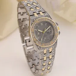 HAUTE SAUCE by Campus Sutra Women Embellished Dial & Stainless Steel Straps Analogue Watch SS25_HSWC1365-image-54