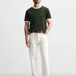 MISCHIEF MONKEY Men Solid Round Neck Cotton T-shirt image 5