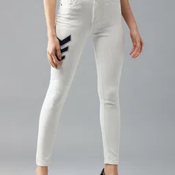 DOLCE CRUDO Women Skinny Fit High-Rise Stretchable Jeans-picture-24