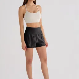 JC Collection Women High-Rise Training or Gym Fashion Shorts image 4