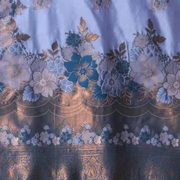 HI FI NX Woven Design Zari Silk Blend Banarasi Saree image 3