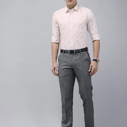 Arrow Pure Cotton Abstract Printed Manhattan Slim Fit Formal Shirt image 3