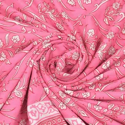 Myntra Elegant Homes Pink & White Ethnic Motifs AC Room 150 GSM Single Bed Dohar image 3