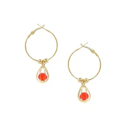 MEMOIR Gold-Plated Contemporary Hoop Earrings-image-99