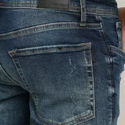 Antony Morato Men Mildly Distressed Slim Fit Mid-Rise Heavy FadeJeans image 3