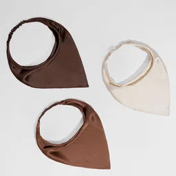 Hair Drama Co. Women Set of 3 Silk Satin Elastic Headscarf-picture-30