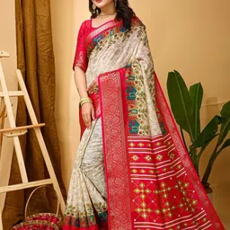 DIVASTRI Kalamkari Zari Saree image 3