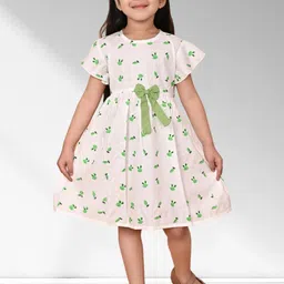 UPTREND VESTURE Girls Green Polyester Dresses-picture-26